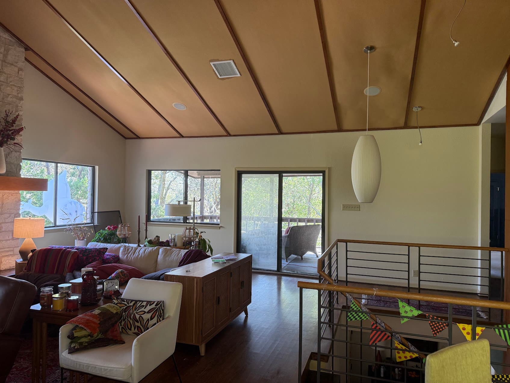 Beige interior painting in Austin TX living room