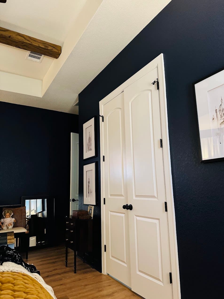 Blue painted walls Georgetown TX interior