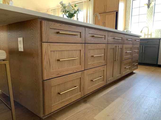 Stained kitchen island Bee Cave TX